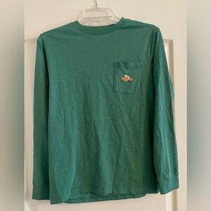 Vineyard Vines Youth Long sleeve Tee - Hunter Green, Large